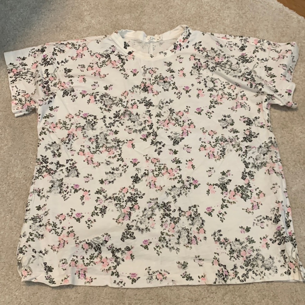 Rag & Bone flower print tee